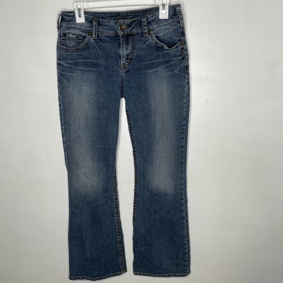 Silver Suki Jeans Low Rise Boot Cut Size 26 - Picture 1 of 9